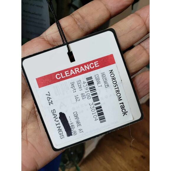 Laundry by Shelli Segal Midi Dress Womens Size 6 Blue Asymmetric Neck Sleeveless - Picture 10 of 14